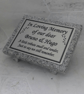 Paw Prints On My Heart Personalised Pet Memorial Garden Stone pet grave marker