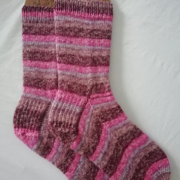 Hand knitted socks SMALL size 4-5