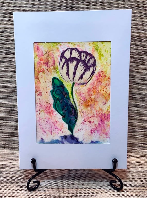 Tulip Art Greeting Card.