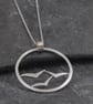 Flock of Gulls Sterling Silver Statement Long Pendant - Image 5