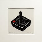 Atari Linocut