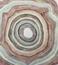 Autumn circles original watercolour painting  - Image 4