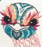 Embroidery Kit - Ostrich Embroidery Kit, Hand Embroidery - Image 2