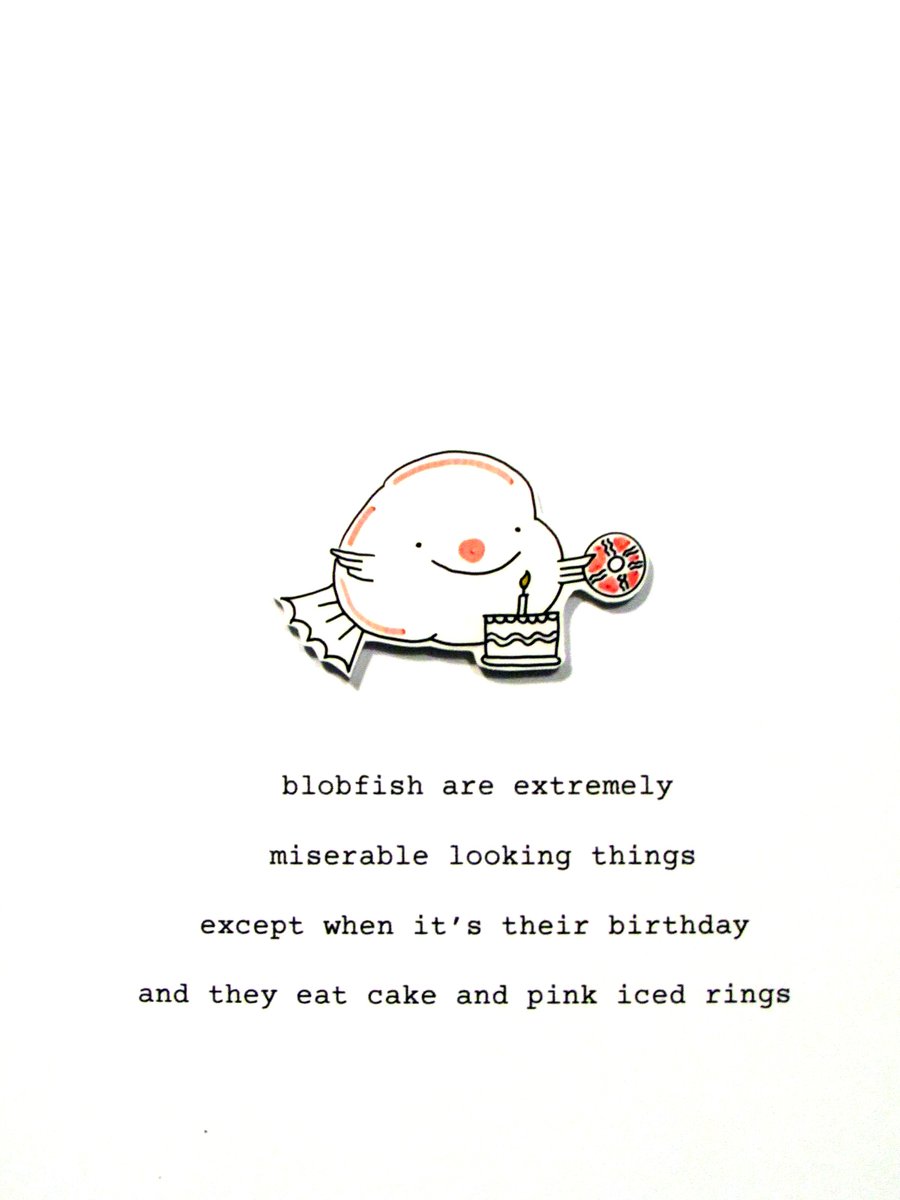 birthday card - birthday blobfish