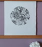 'Blooms, with Love', Linocut Print on Hosho Paper