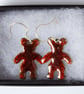 brown bear earrings - Image 2