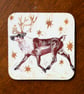Christmas Caribou Coaster Set (4) - Image 2