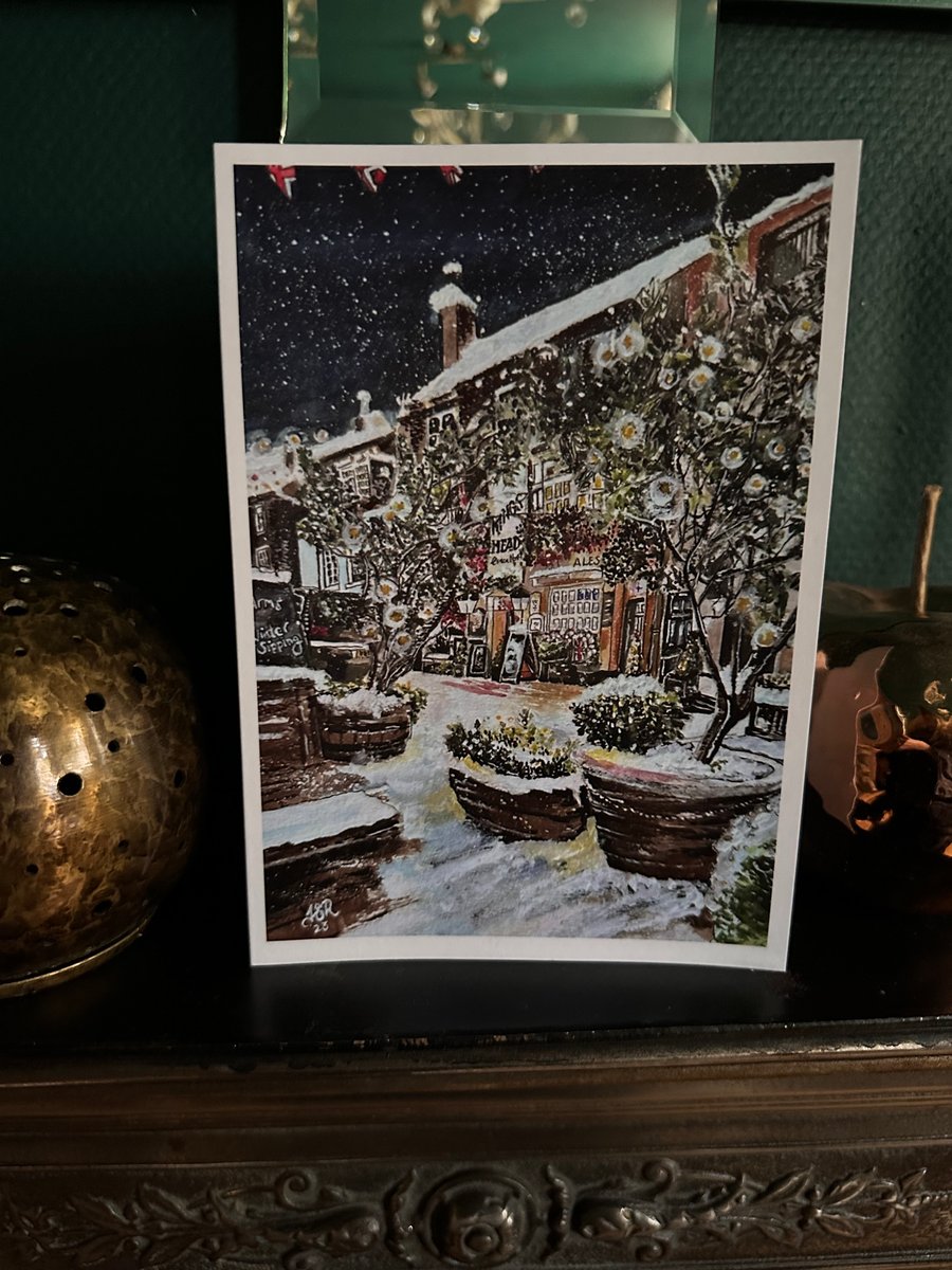 Beautiful C5 Christmas Cards "The Kings Head in the Snow"