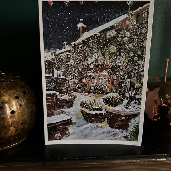Beautiful C5 Christmas Cards "The Kings Head in the Snow"