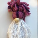 Padgett the Festive Gnome with pink and purple hat