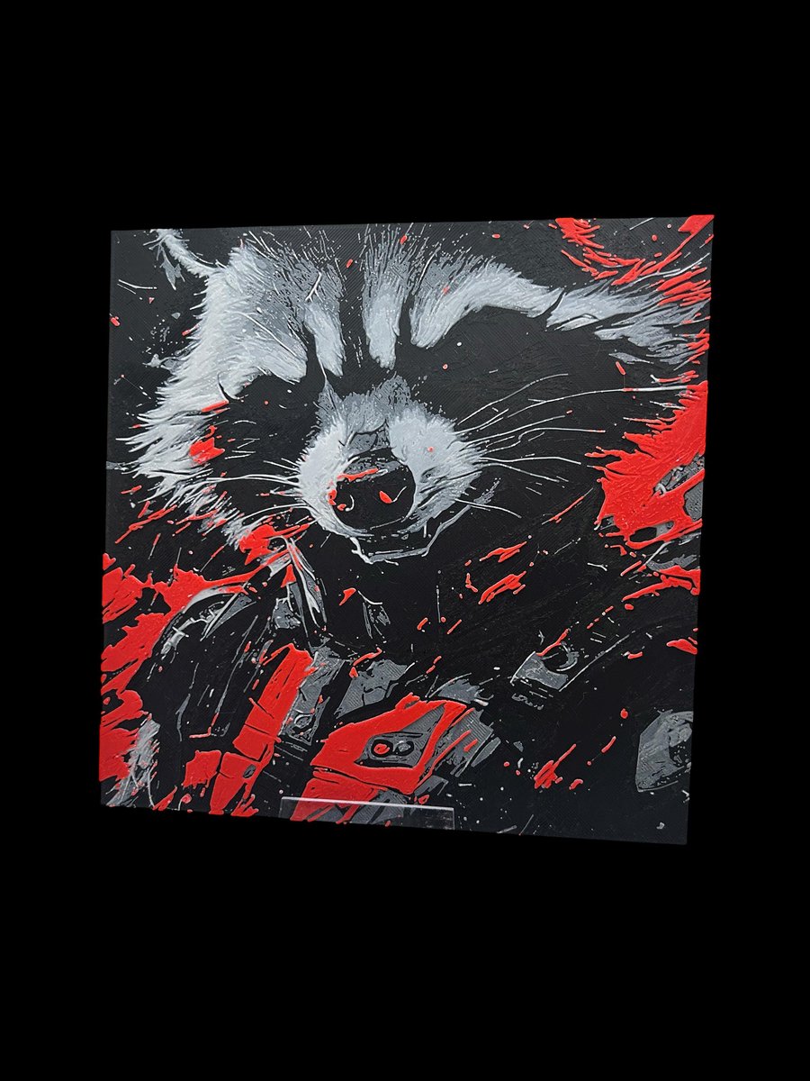 Rocket 3D Printed Fan, Wall Art