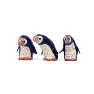 Little Copper Puffins - Set of 3 - Made To Order nature inspired magical home