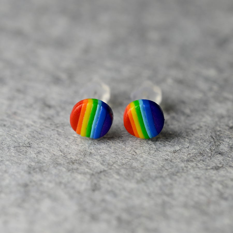 Small Rainbow Earrings 