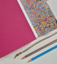 Bright Pink Splash Marble Journal or Sketchbook, A5 size - Image 7