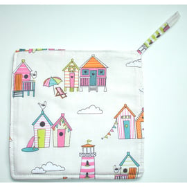 Beach Hut Pot Holder Oven Grab Pad Kitchen Mat Lighthouse Nautical