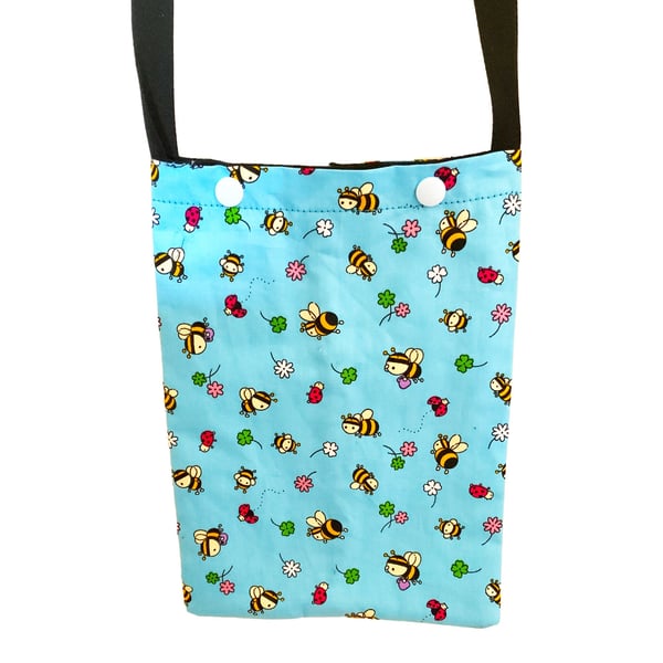 Lined Cotton Syringe Driver Bag approx 11"x 6.5" available in 97 fabrics