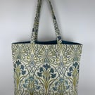 Art Nouveau Floral Jacquard Tote Bag, William Morris Style