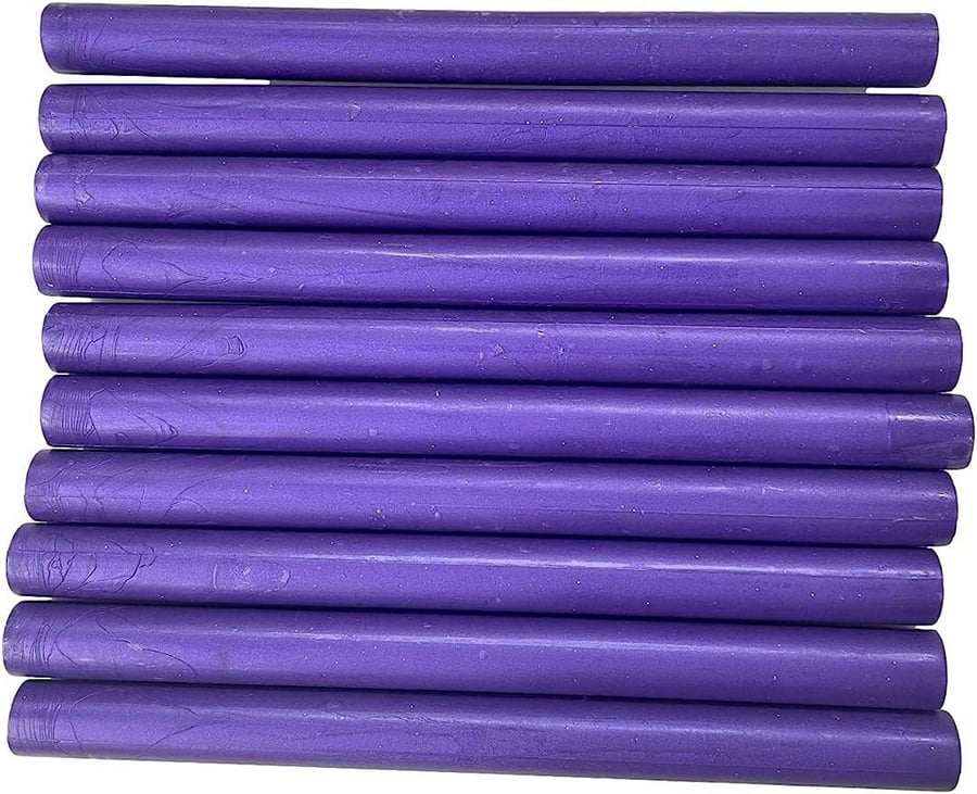 10pcs Purple Shimmer Glue Gun Sealing Wax Sticks for Wax Seal Stamping