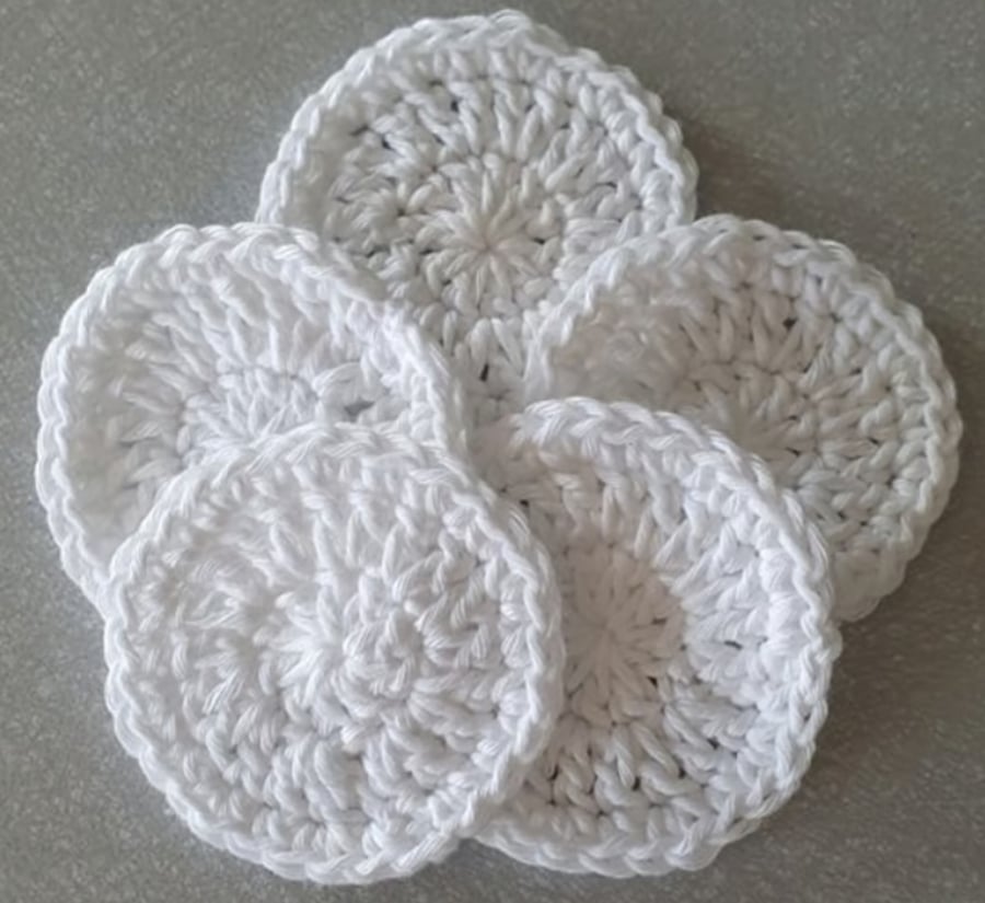 100% cotton crochet scrubbies - the perfect eco-friendly solution