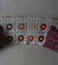 Crochet cotton throw blanket in white and multi-colours - one-of-a-kind - Image 4