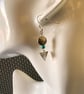 Stainless Steel Triangle Charm Earrings. - Image 3