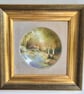 Bluebell Cottage. Handpainted bone china coupe plaque  - Image 4