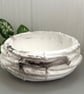 White and Brown Marble Effect Twisted Edge Decorative Bowl – Handmade Home Decor - Image 6