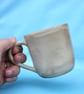 Beige rustic ceramic mug 