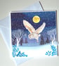 Owl Handmade Christmas Card - Image 2