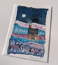 Warm & Cosy Cottage - Original miniature collage. A5 Mounted - Image 1