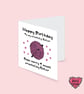 Funny crocheting birthday card with a ball of wool for friend, sister - Image 6