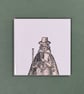 'Feels Familiar' (Set 1 - Sepia) ceramic coaster or decorative tile set. - Image 3