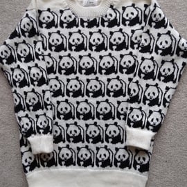Jumper with all over panda design