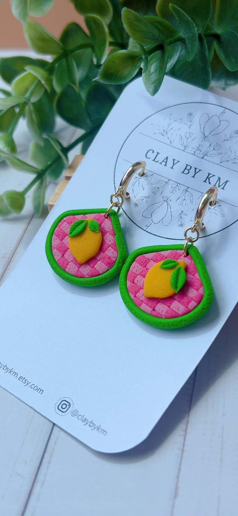 Realistic Lemon Hoop Earrings, Zesty Fruit Jewelry, Cute Summer Statement Gift