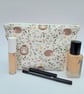 Make up bag - zipped pouch – cute and whimsical
