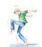 Dancing Happy Boy. Original painting - Image 1