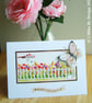 Butterfly Garden Theme Birthday Card - Image 4