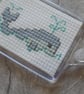 Cross Stitch Whale - Rectangular Keyring - Image 2