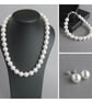 Single Strand White Glass Pearl Bracelet - Simple Wedding Jewellery - Gifts - Image 5