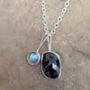 Sterling silver gemstone pendant 