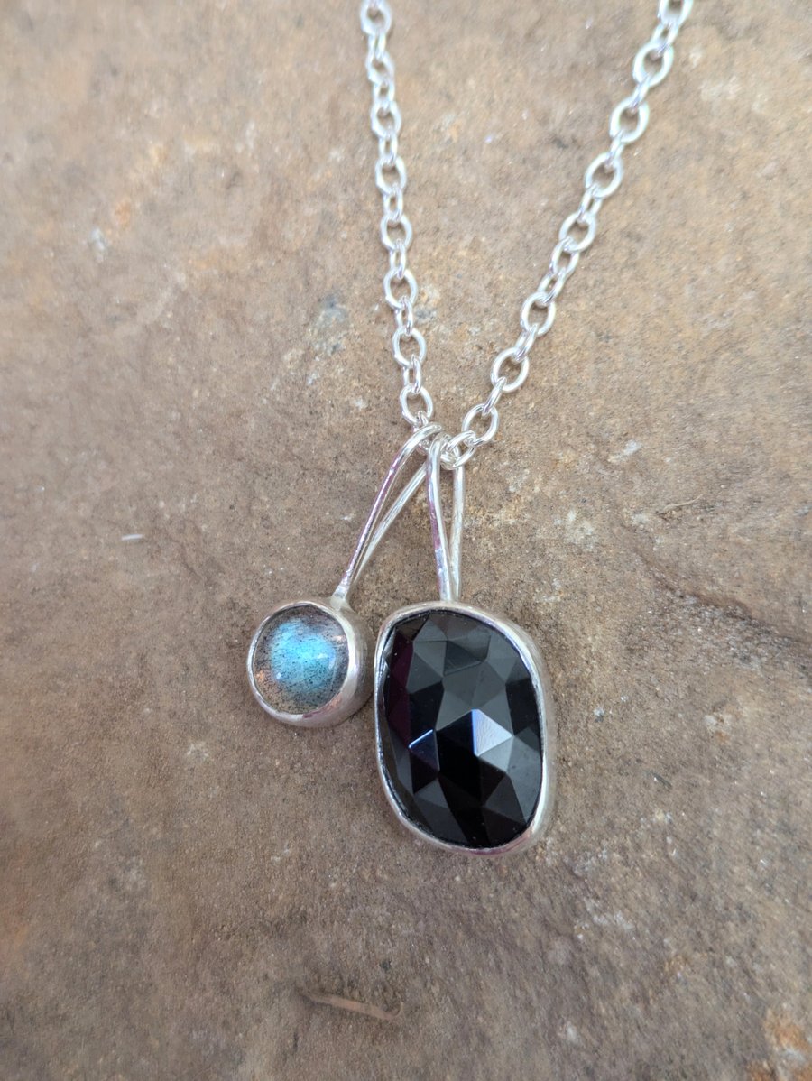 Sterling silver gemstone pendant 