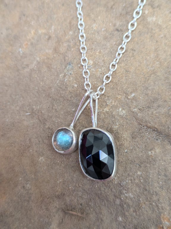 Sterling silver gemstone pendant 