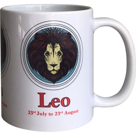 Leo - 11oz Ceramic Mug - The Lion (23rd July - 23rd August) - Fire Sign