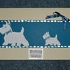 Scottie dog Westie Birthday card (ref 083)