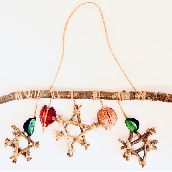 Rustic Christmas hanging decorations 