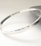 Hammered Personalised Bangle - Image 3