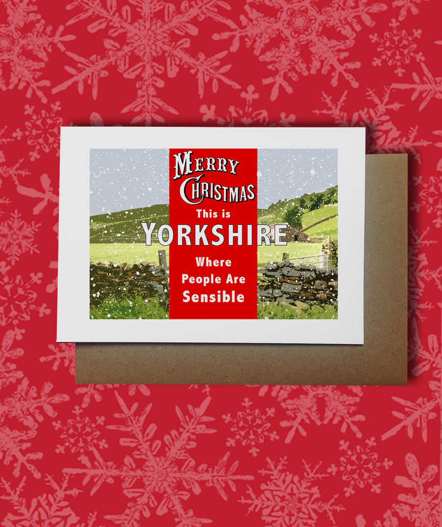 Shaun Keaveny 'This Is Yorkshire People Are Sensible' Christmas Cards
