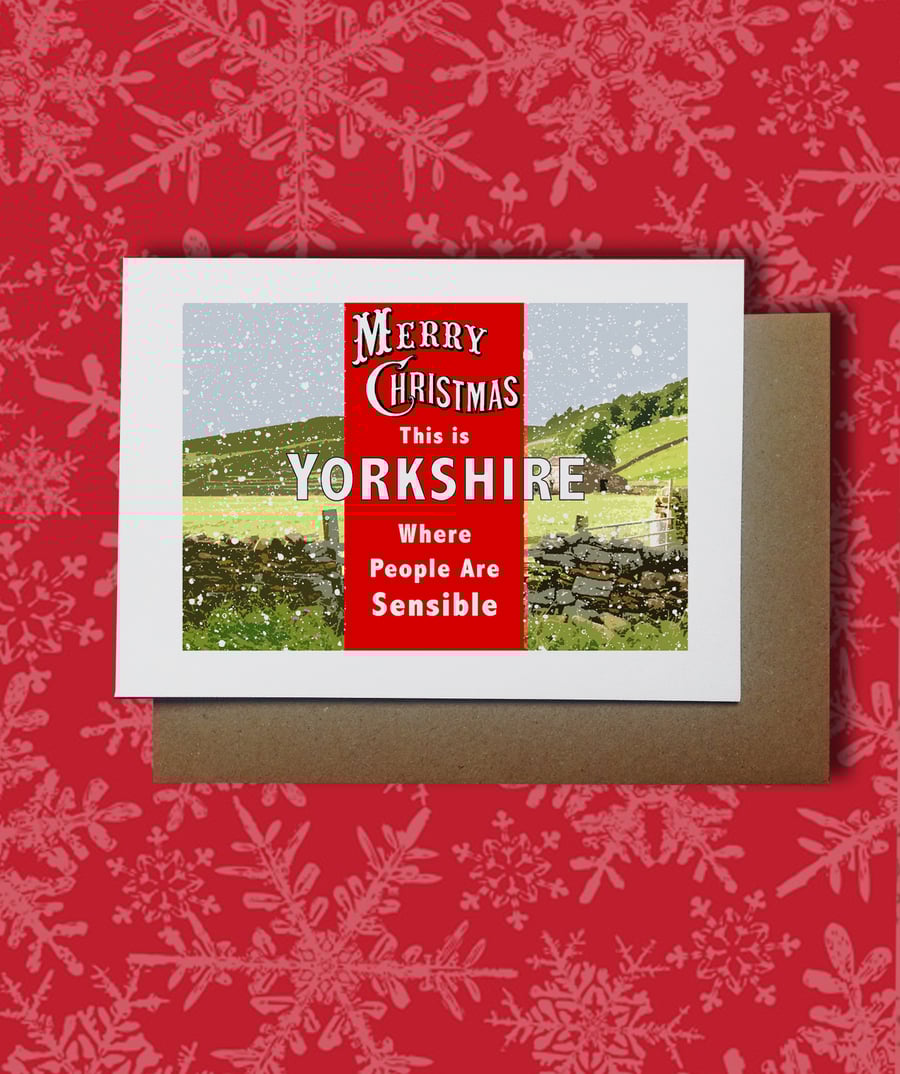 Shaun Keaveny 'This Is Yorkshire People Are Sensible' Christmas Cards