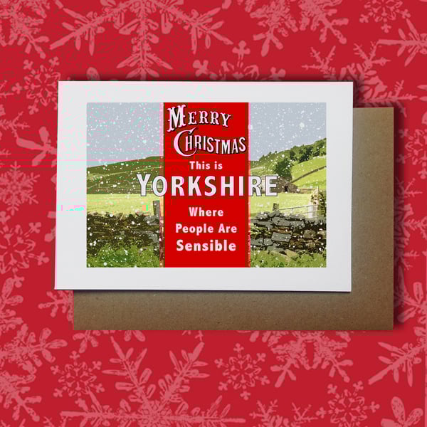 Shaun Keaveny 'This Is Yorkshire People Are Sensible' Christmas Cards