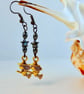 Halloween Set Of 4 Witch & Pumpkin Spooky Earrings, Value Pack, Includes UK P&P - Image 2